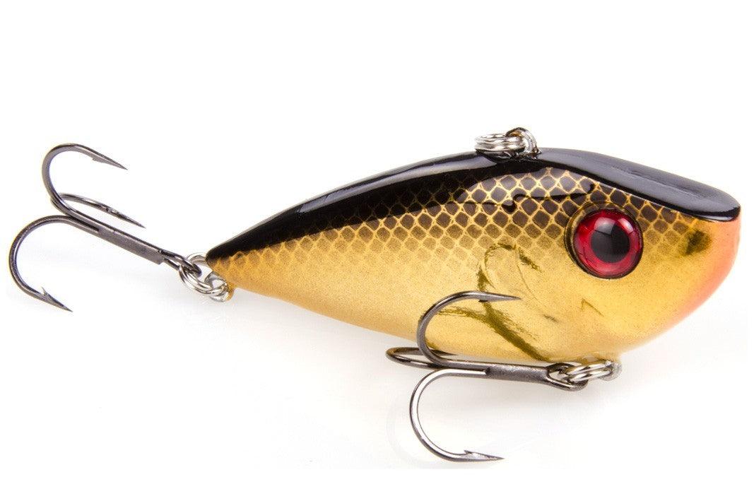 Strike King Red Eye Shad 2-Tap 3/4oz Gold Black Back