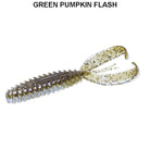 Zoom Z Craw Jr Green Pumpkin Flash