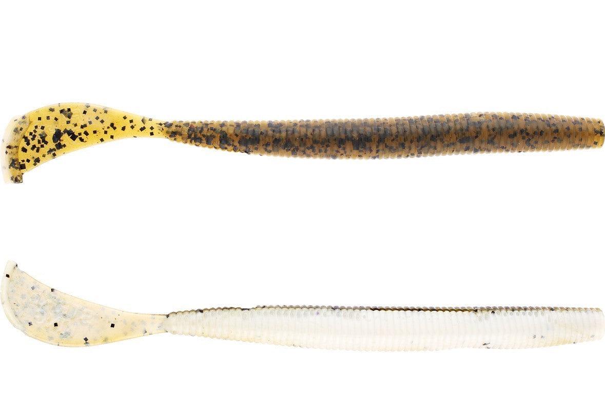 Strike King Rage Cut-R-Worm Green Pumpkin Pearl Belly (d)