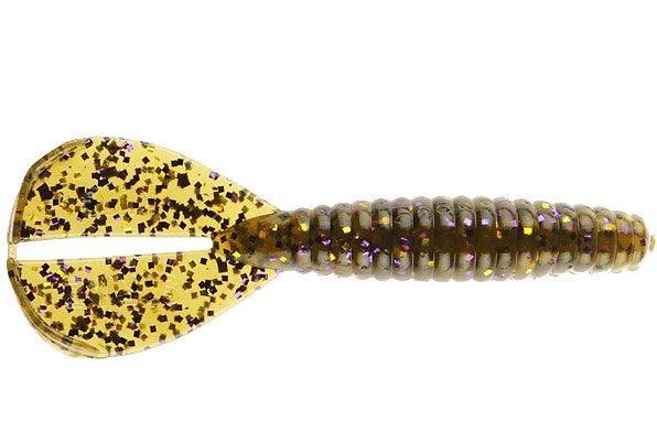 Strike King Rage Twin Tail Menace Grub Green Pumpkin Purple Gold