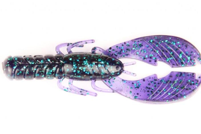 X Zone Lures Pro Series 4" Muscle Back Craw Junebug