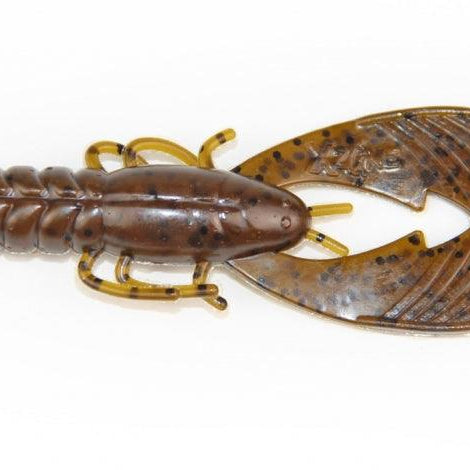 X Zone Lures Pro Series 3.25" Muscle Back Finesse Craw Green Pumpkin Black Flake