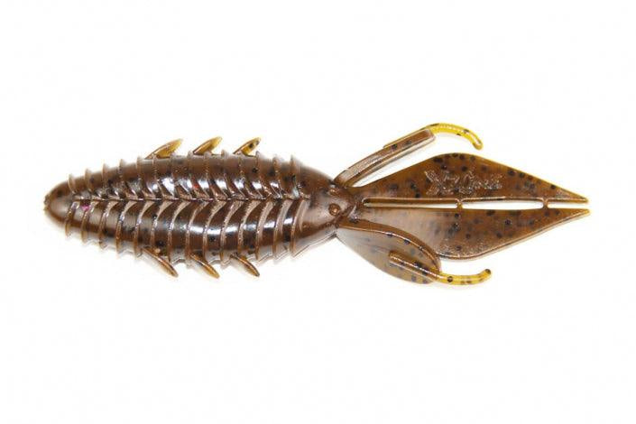 X Zone Lures Pro Series 4" Adrenaline Bug Green Pumpkin Black Flk