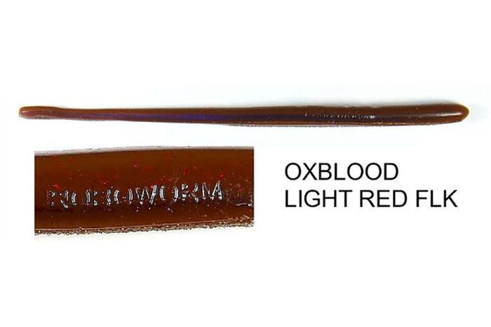 Roboworm Straight Tail 4.5" Oxblood Light Red Flk(D)