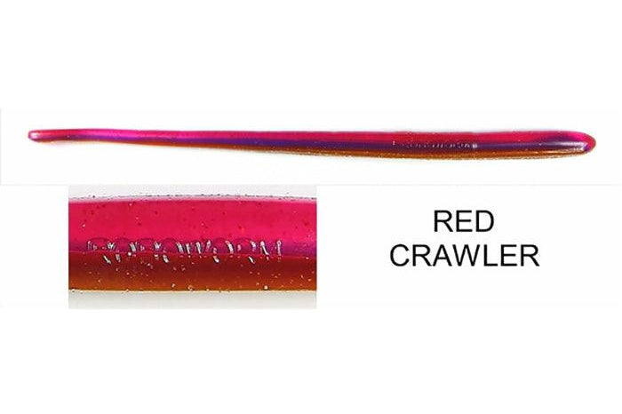 Roboworm Straight Tail 7" Red Crawler
