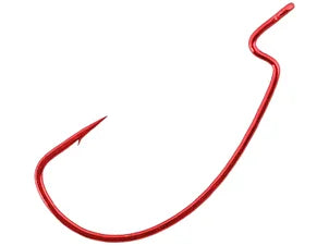 Gamakatsu SuperLine Offset EWG Hooks Red