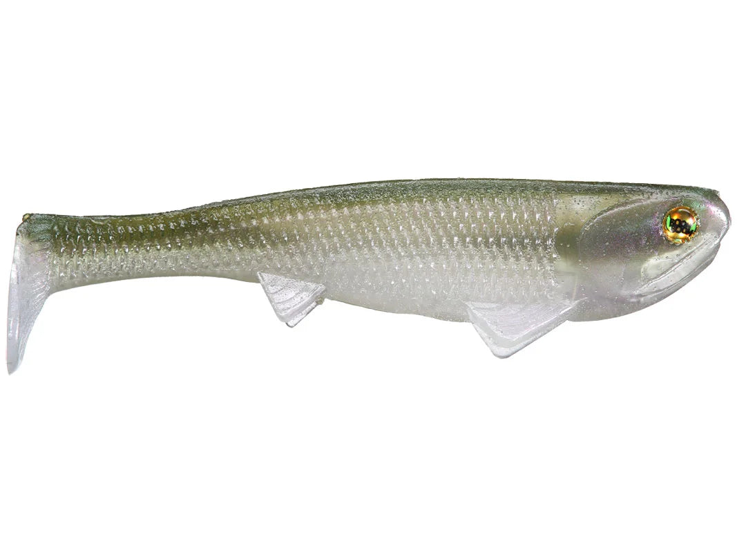 Optimum Baits Papa Boom Boom Weedless Swimbait Ghost Minnow #565