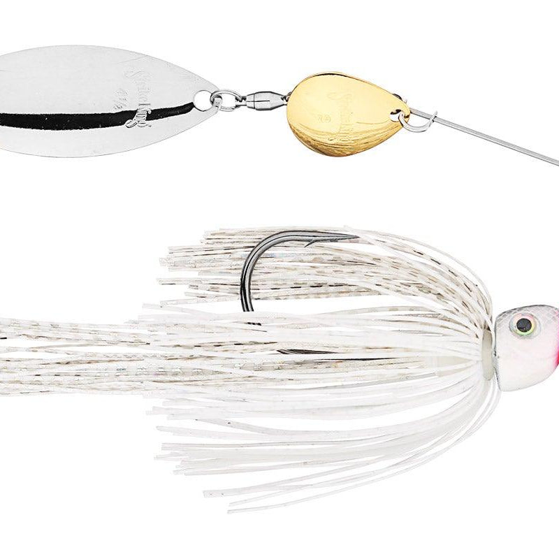 Strike King Hack Attack Heavy Cover Spinnerbait (D) Super White 1 2 oz