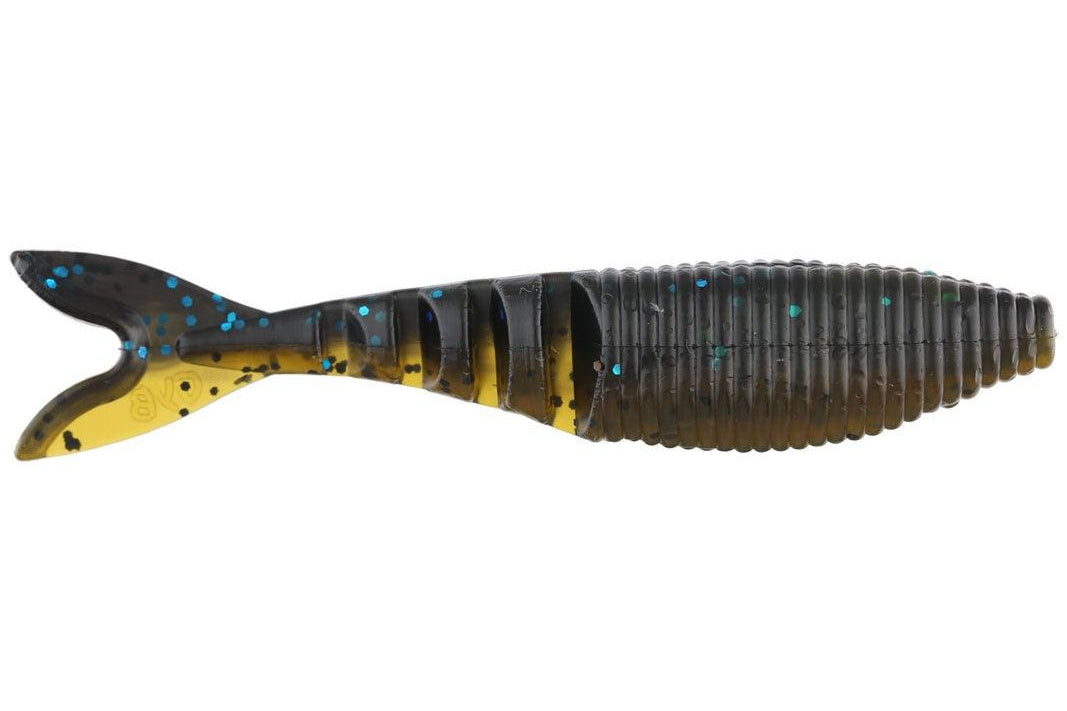Yamamoto Zako Swimbait 991 - Blk W LG Blue Flk 297 Laminate