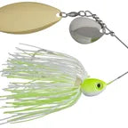 Santone Lures M-Series Colorado Willow Spinnerbait Chartreuse & White - Slv Gld