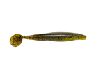Strike King Swimm'n Caffeine Shad Green Pumpkin Chart. 4"