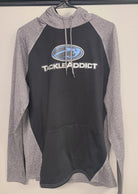 Tackle Addict Hoodie by Nu Threadz Black Grey Small