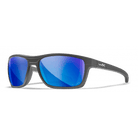 Wiley X Sunglasses WX Kingpin Matte Graphite Captivate Pol Blue Mirror
