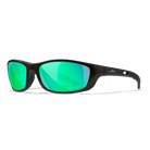 Wiley X Sunglasses P-17 Gloss Black Captivate Pol Plat Flash