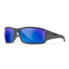 Wiley X Sunglasses WX Twisted Matte Grey Captivate Pol Blue Mirror