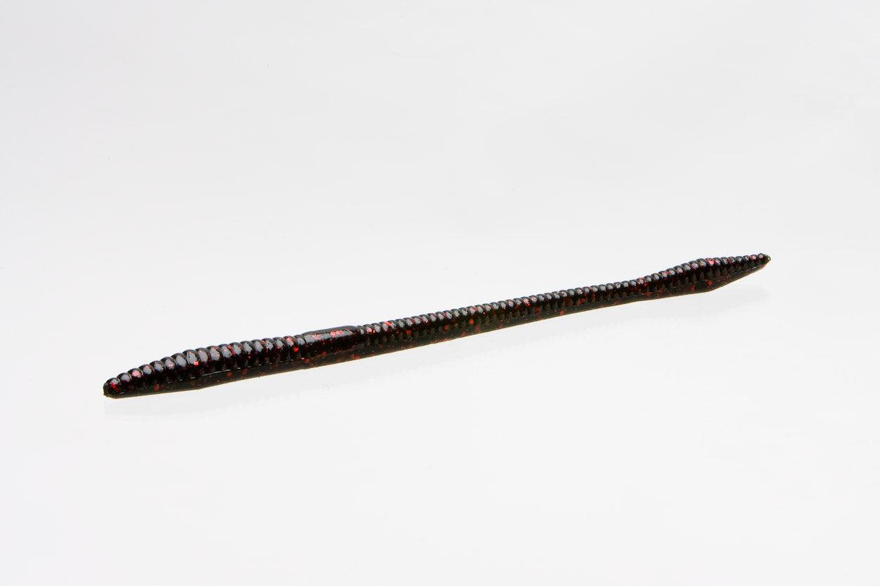 Zoom Magnum Trick Worm 8pk Black Red 001 **