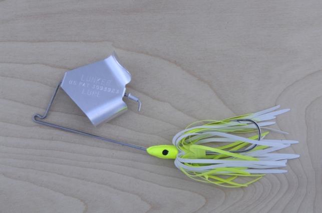 The Original Lunker Lure BuzzBait Chartreuse White Silver