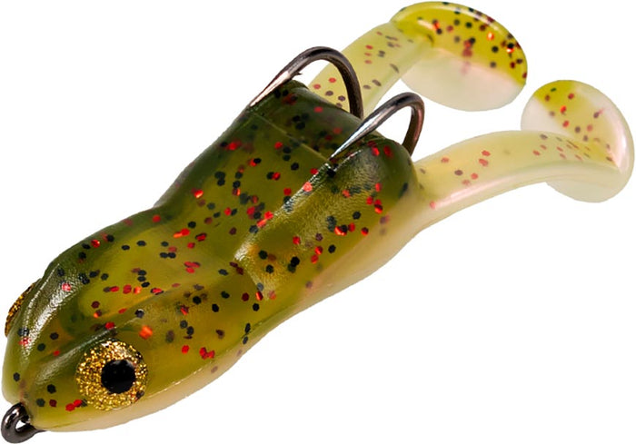 Frog Factory Ribbit Top Toad Pre-Rigged Hollow Body Frog 2 Pk Watermelon Red Pearl