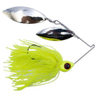 Head Hunter Nasty 50/50 Double Willow Spinnerbait Chartreuse Silver Glitter