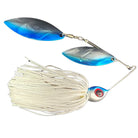Head Hunter Nasty 50/50 Double Willow Spinnerbait Blue Shiner White Silver Glitter