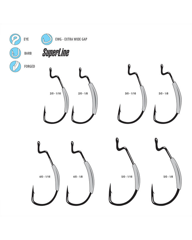 Gamakatsu Superline EWG Weighted Hook 5pk