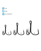 Gamakatsu Treble EWG Hooks Black