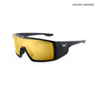 Waterland Men's Sunglass - BedFisher Black Frame - Gold Mirror Poly