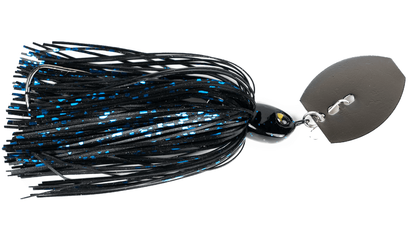 Weedless Vibrating Jig Black Blue