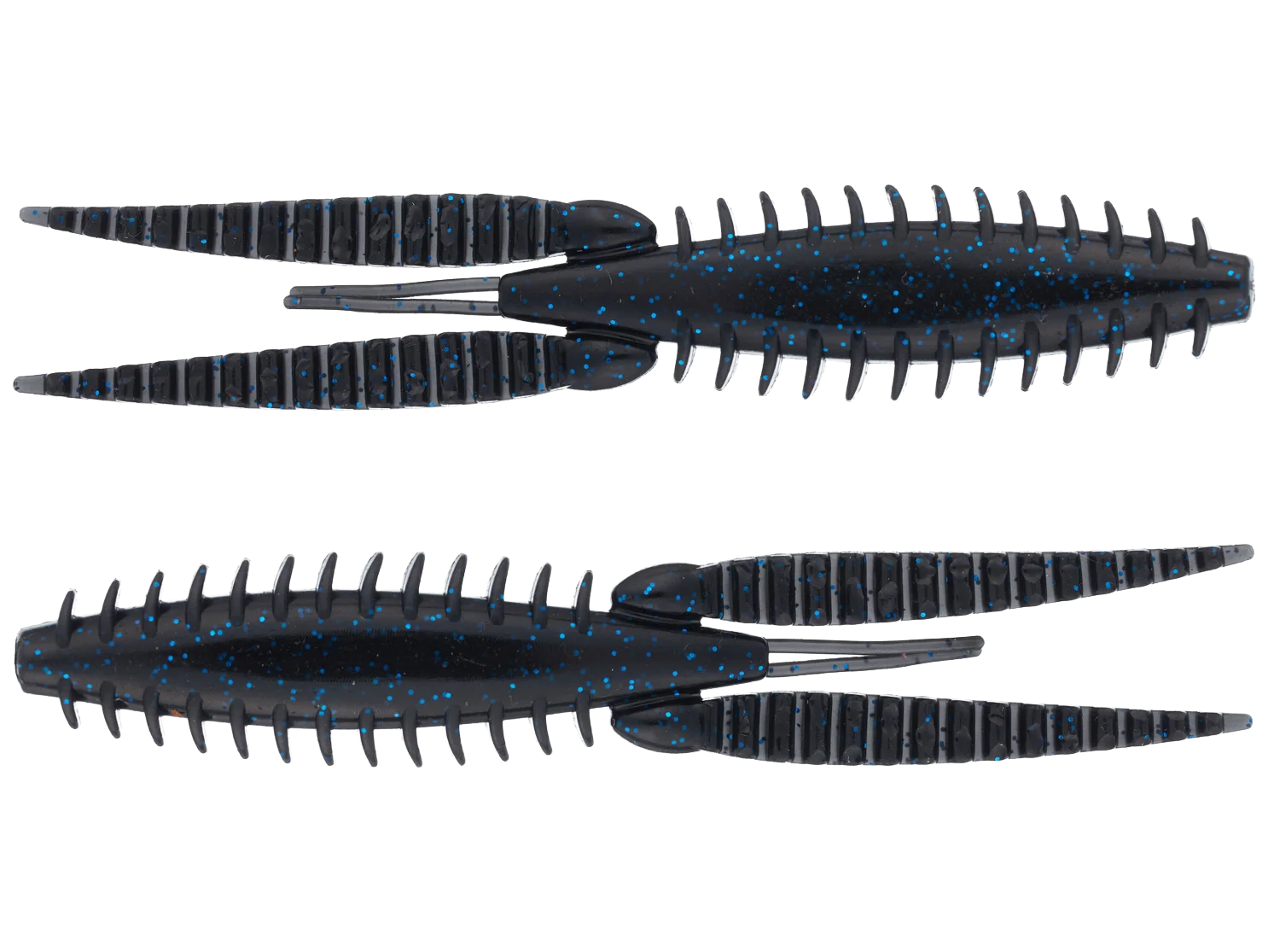 G-Ratt Baits Dixie Flip Craw Trailers 8pk BLACK N' BLUE FLAKE