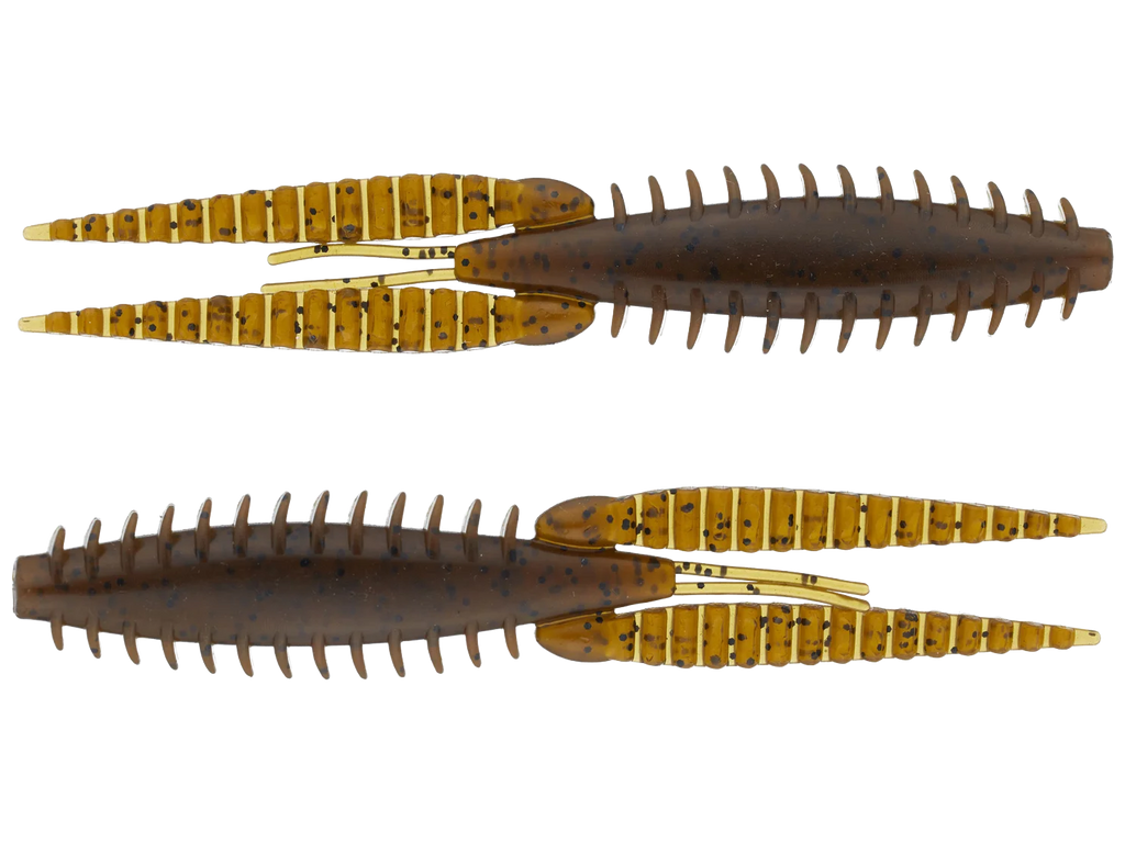 G-Ratt Baits Dixie Flip Craw Trailers 8pk TRD BROWN BLACK FLAKE