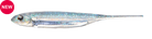 Fish Arrow Flash J Straight Tail Shad Ghost Wakasagi Silver - 045
