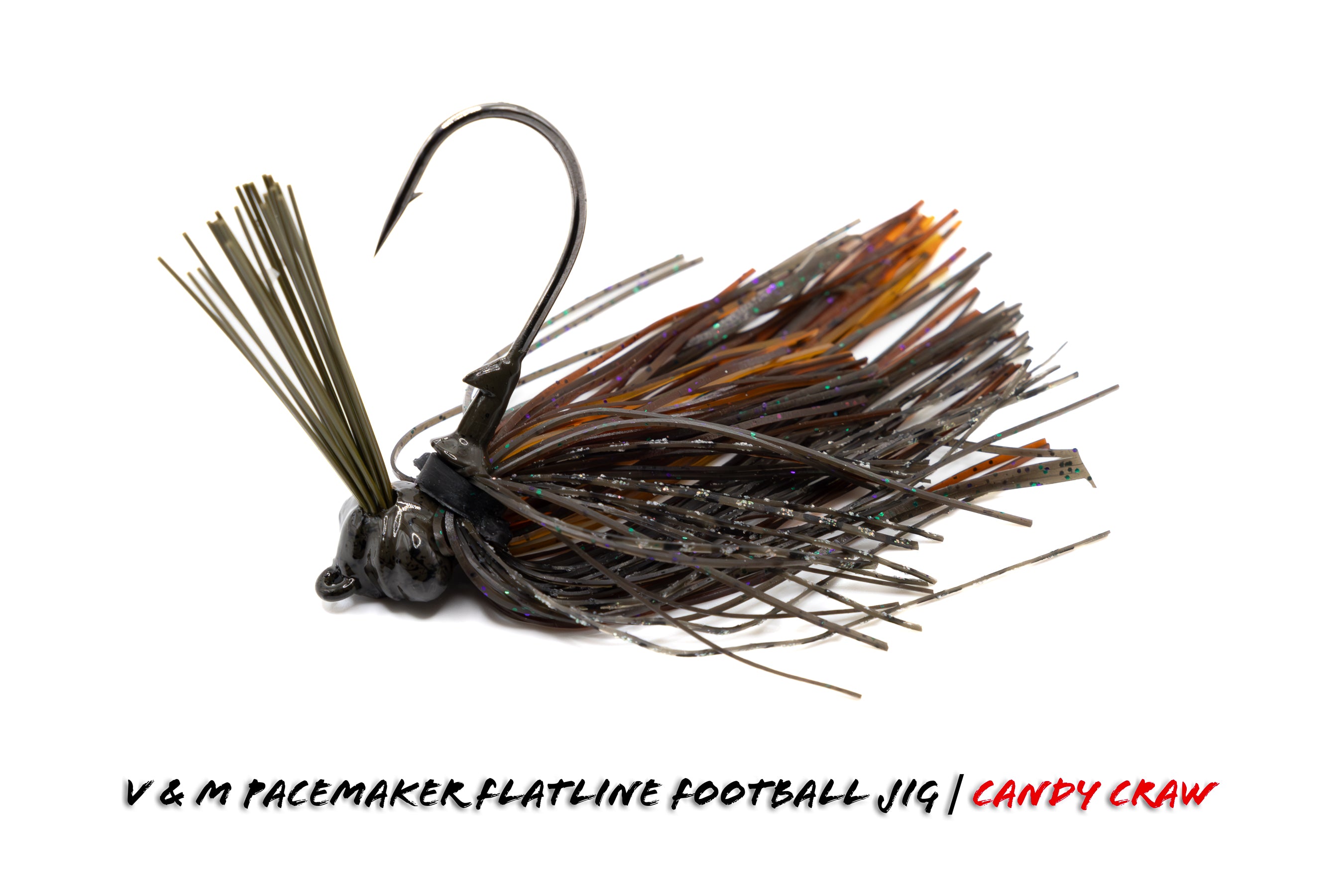 V&M Pacemaker Flatline Football Jig Candy Craw