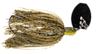 Weedless Vibrating Jig Green Pumpkin Red Flake