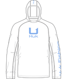 HUK Icon Hoodie White