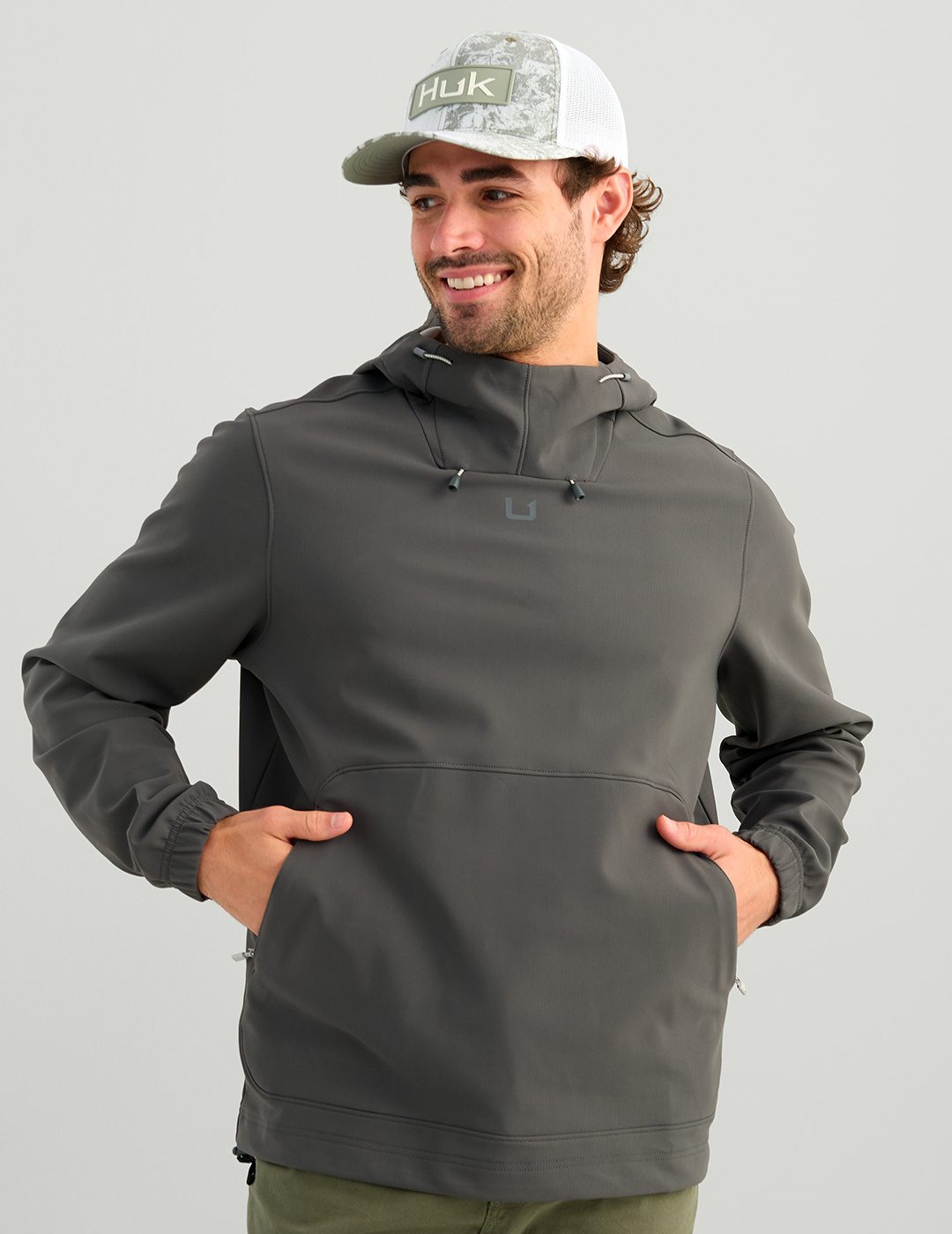 Huk Breaker Hooded Pullover Anchor