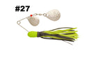 H&H Spinnerbait Chartreuse Black Chart Double Willow