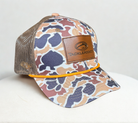Tackle Addict Hat Camo Patch w Orange Rope