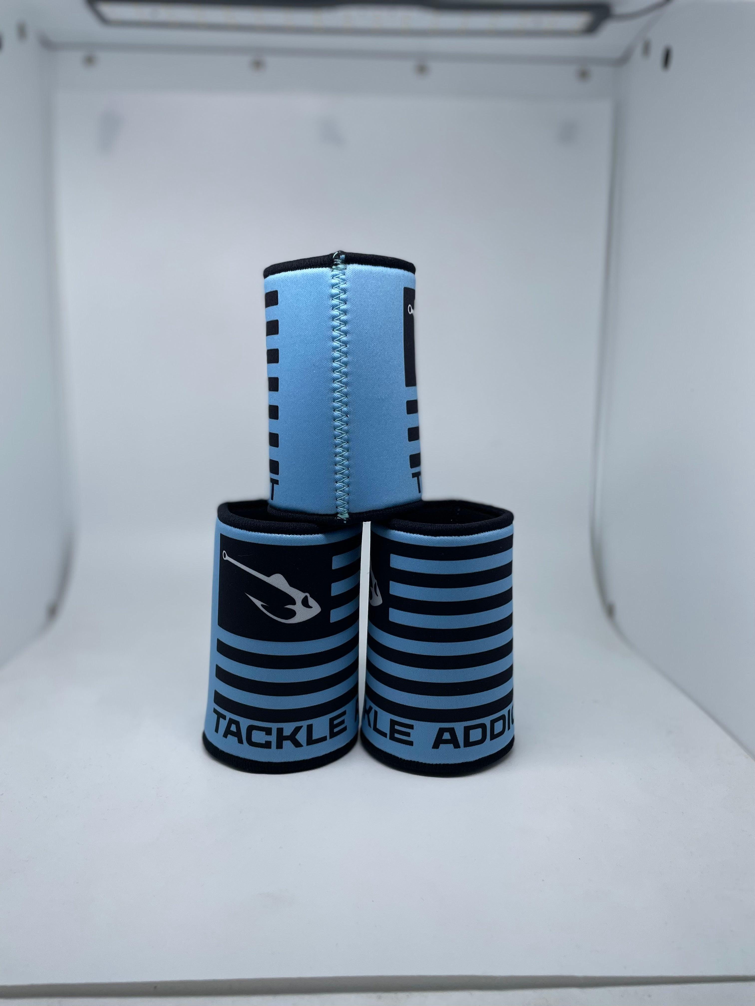 Tackle Addict Koozies Light Blue TA Flag