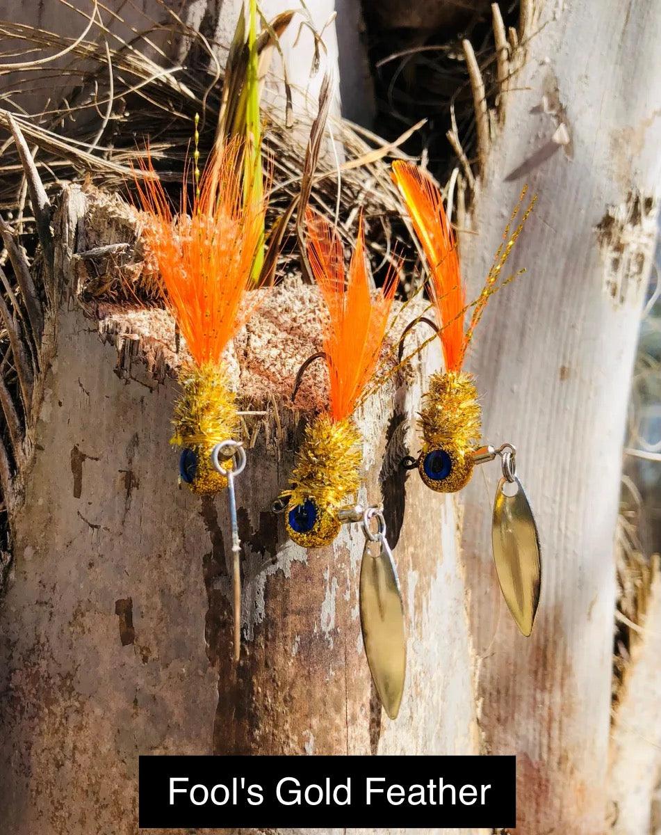 Born to Tie Bladed Jigs Fool's Gold Feather