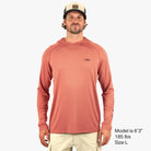 Aftco Samurai Sun Protection Hoodie Shirt Redwood Burl