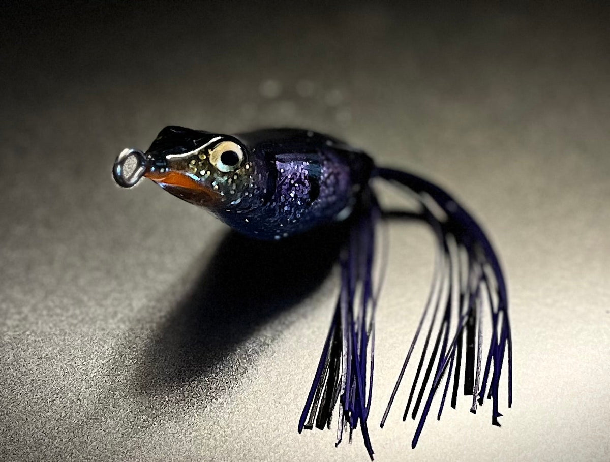 Copper Red Baits Ripple Frog Purple Shad