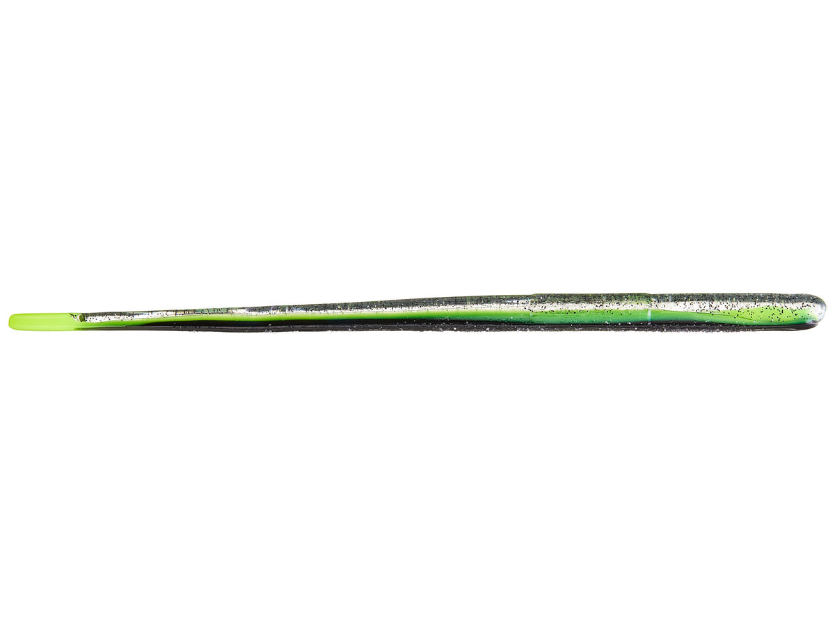 Roboworm Straight Tail 4.5" Salt & Pepper Chartreuse