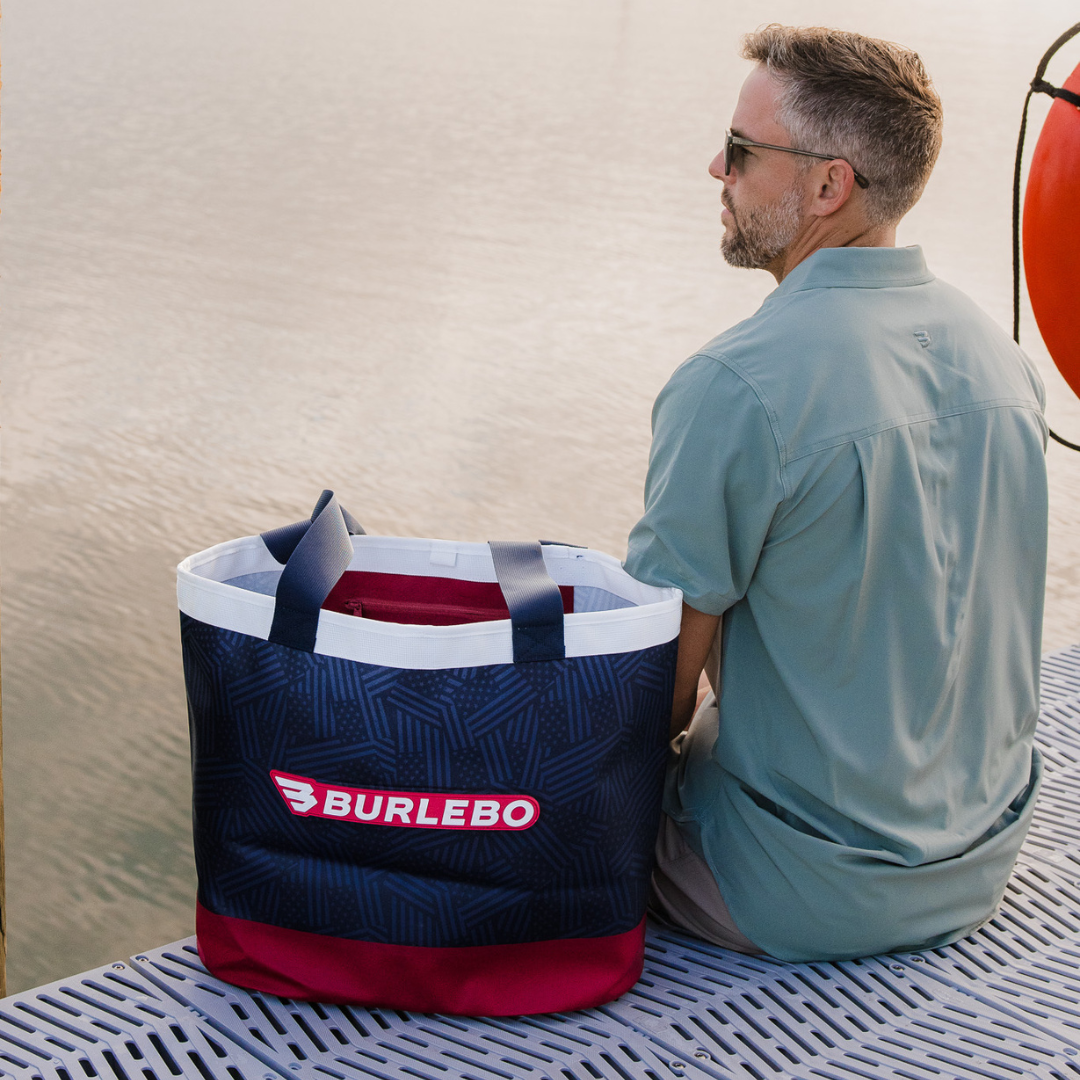 Burlebo Waterproof Tote - Stars and Stripes Stars and Stripes