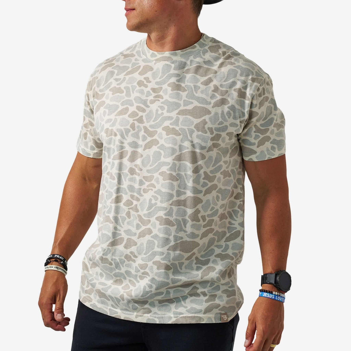Burlebo Vintage Washed Tee Classic Deer Camo
