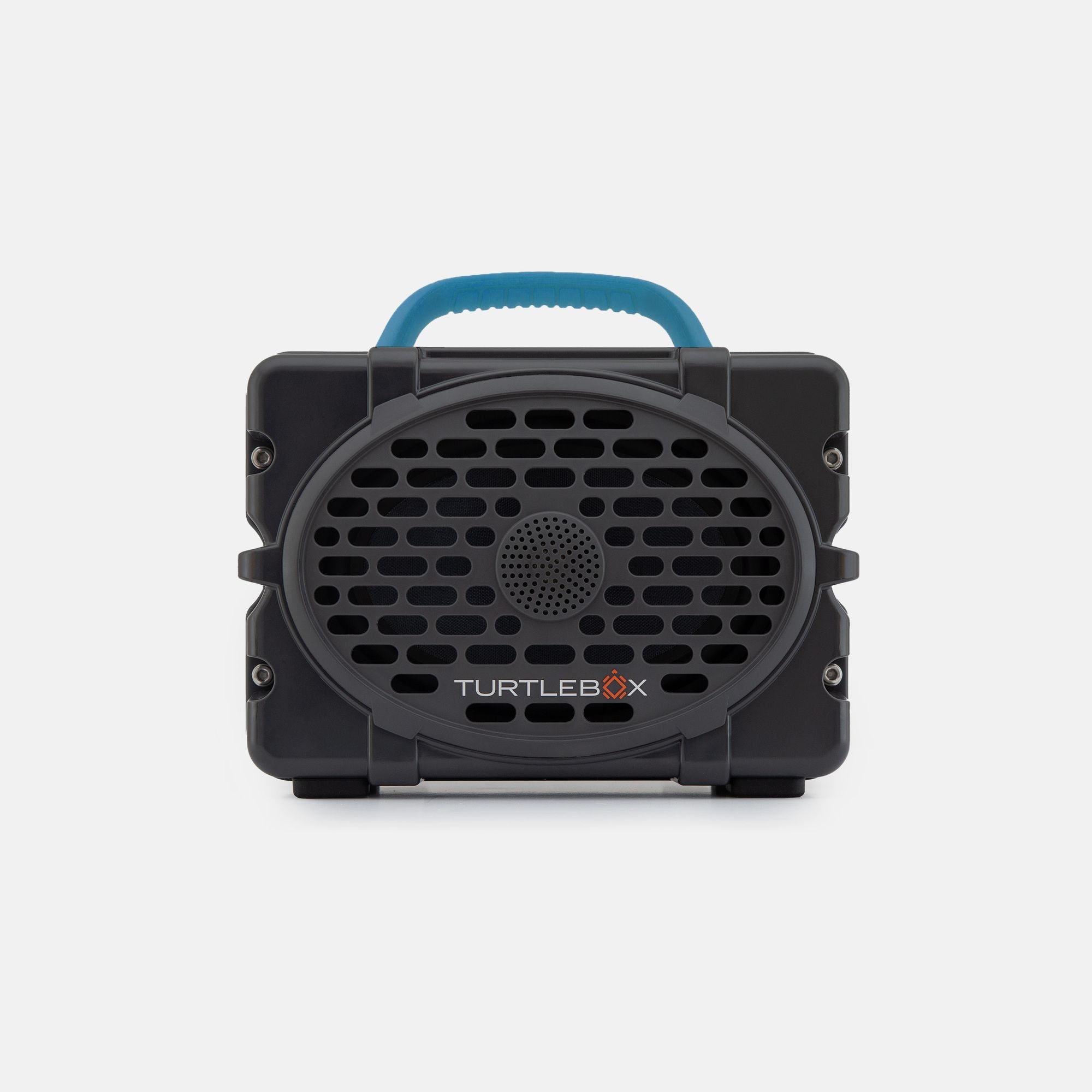 Turtle Box Original Gen 3 Gray-Electric Blue Handle