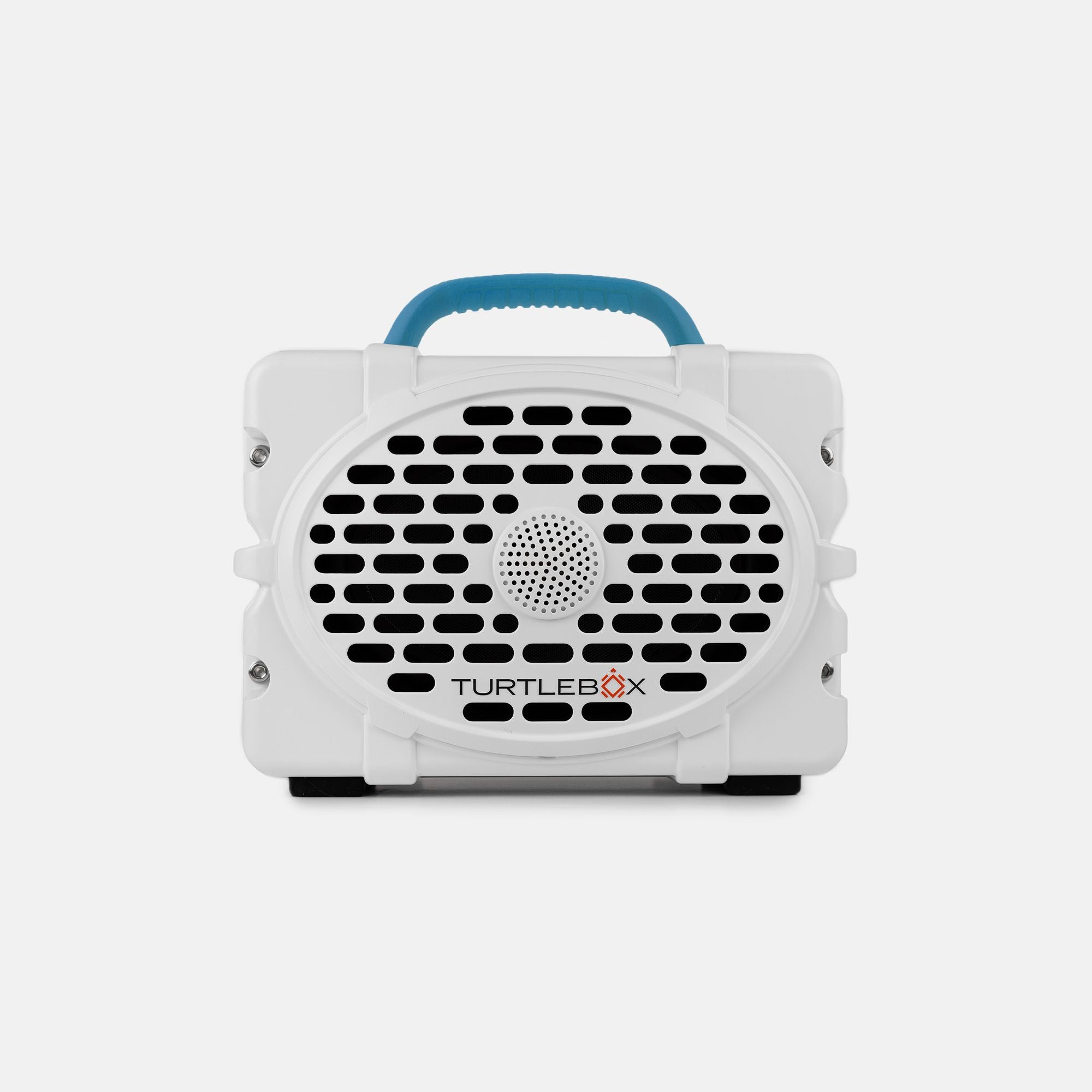 Turtle Box Original Gen 3 White-Electric Blue Handle
