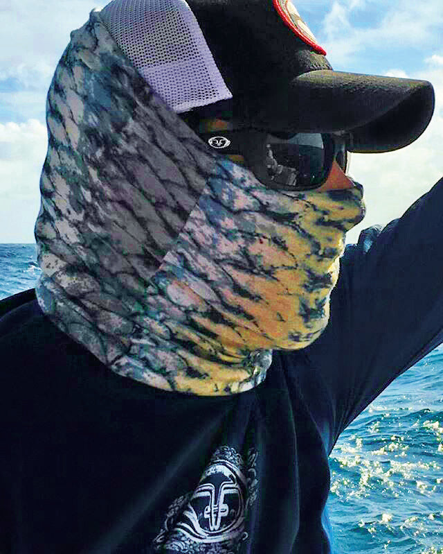 Flying Fisherman Sun Bandit Pro Series Face Mask Bass Head