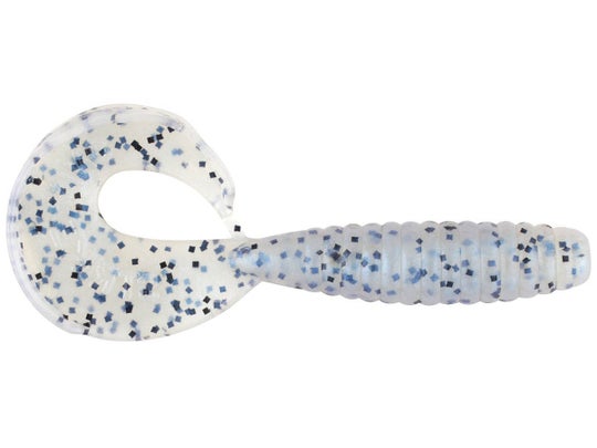 Strike King 4" Rage Grub Blue Glimmer Black Flake
