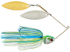 Booyah Covert Series Spinnerbait White Chart. Blue Double Willow Nkl Gld