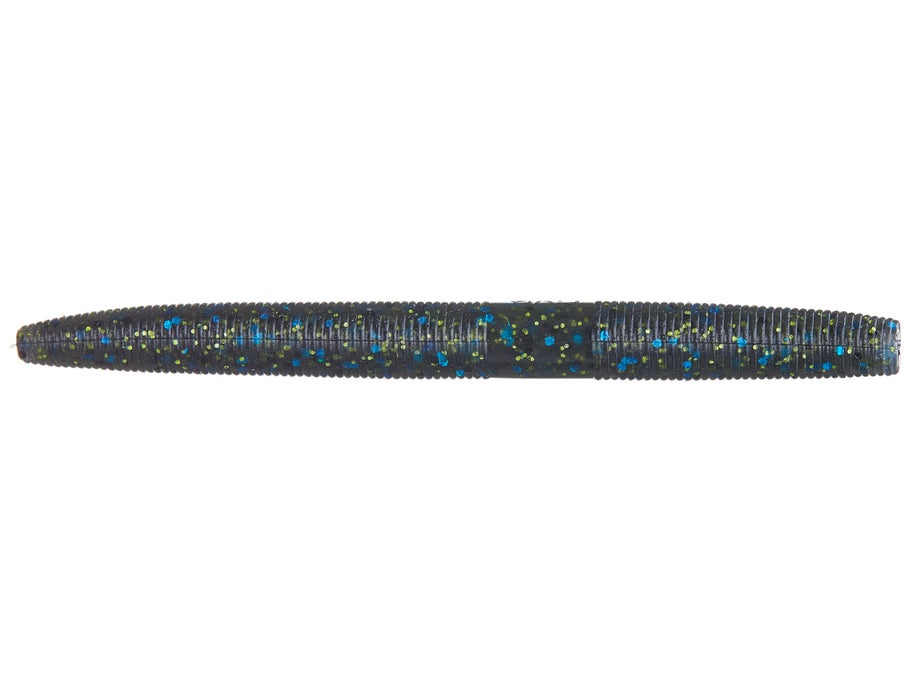 Yamamoto Senko 4" 214: Smoke Black Blue and Chartreuse